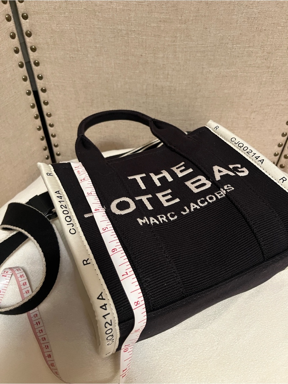 Marc Jacobs The Jacquard small Tote Bag Black - Picture 14 of 14